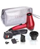 LURA Dual Voltage Travel Hair Dryer with Diffuser | Compact 1200W Blow Dryer for Women Men & Kids - International Shipping Available - Buy Online on GoSupps.com