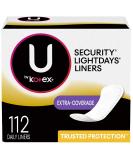 U by Kotex Lightdays Daily Panty Liners Extra Coverage Unscented 112 Count (2 Pack) - Total 224 Pantiliners - Buy Online on GoSupps.com