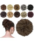 FESHFEN Messy Bun Hair Piece Hair Bun Scrunchies Synthetic Wavy Curly Chignon Ponytail Hair Extensions Thick Updo Hairpieces for Women Girls Kids 1PCS Dirty Brown 38 g (Pack of 1) 10/16# Dirty Brown - Buy Online on GoSupps.com