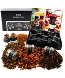Hallingers Merry Christmas White Tea Gift Set - 5 Vegan Varieties in Screw Glasses | Perfect for Christmas Mother's Day Father's Day & New Year's Eve - Buy Online on GoSupps.com