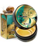 24k Gold Under Eye Patches - Collagen Gel Masks for Dark Circles & Puffiness | Anti-Aging Hyaluronic Acid - Buy Online on GoSupps.com