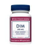Vitamin Shoppe DIM with BioPerine - Hormone Balance & Estrogen Metabolism - 200mg (60 Vegan Capsules) - Buy Online on GoSupps.com