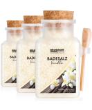 Brubaker Swimming Salt 3x400g - Vanilla Fragrance | Natural Bathing Additive for Wellness & Relaxation | Premium Body Care with Wooden Measuring Spoon - Buy Online on GoSupps.com