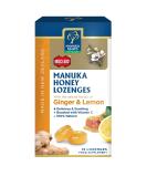 Manuka Health MGO400 Plus Manuka Honey Lozenges with Ginger and Lemon - Buy Online on GoSupps.com