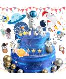 Oneroomone Space Cupcakes Astronaut Cupcake Toppers Asteroid and Rocket Cake Topper - Buy Online on GoSupps.com
