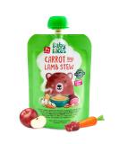 Organic Halal Baby Food Pouches - Stage 2 Carrot Lamb Puree 12x130g for 7+ Months - Buy Online on GoSupps.com