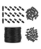 PH PandaHall Breakaway Clasp for Lanyard, 30 Set Black 24mm Plastic Barrel Connectors Safety Clasps with 10m 2mm Nylon Lanyard String Cords for Necklaces Bracelets Lanyards Jewelry DIY Craft Making 24mm Black - Buy Online on GoSupps.com