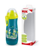 Nuk First Choice+ Sports Cup - BPA-Free Silicone 450ml 36 Months+ Spout-Safe Design Clip & Cap - Viking Blue & Yellow - Buy Online on GoSupps.com