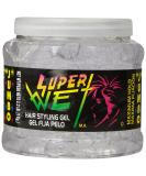 Super Wet Clear Hair Styling Gel Jumbo 2.2 lb - Long-Lasting Hold for Maximum Style - Buy Online on GoSupps.com
