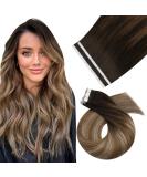Buy Moresoo Seamless Tape-In Extensions | Real Hair Brown to Golden Brown | 55 cm - #4/10/16 - Buy Online on GoSupps.com