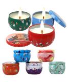 Fragrance Candle Gift Set - 100% Natural Soy Candles for Christmas Mother's Day Yoga & Aromatherapy | 8-Pack - Buy Online on GoSupps.com