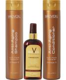 Buy Macvoil Anti-Aging Shampoo & Conditioner + Moroccan Leave-On - Best International Shipping - Buy Online on GoSupps.com