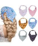 Molain 6 pieces women boho headband scarves flower print hair scarf headband chiffon hair elastic tie hair band scrunchy headwear turban hair bands fashion hair accessories for girls multi -colored - Buy Online on GoSupps.com