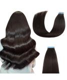 AGMITY Tape in Hair Extensions Real Human Hair Natural Black 22 inches 20pcs 50g/pack Invisible Straight Seamless Skin Weft Hair Extensions Tape in Remy(22 inches #1B Off Black) 22 inch #1B Off Black - Buy Online on GoSupps.com