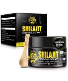 Pure Himalayan Shilajit Resin - Gold Grade 100% Organic with 85+ Trace Minerals & Fulvic Acid for Energy Focus & Immunity - 50g - Buy Online on GoSupps.com