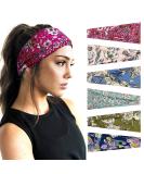 Kavya headband women sport 6 pieces of hair band women thin hair bands workout yoga hair accessories women headband summer (boho) pink pink blue turquoise green dark blue - Buy Online on GoSupps.com
