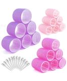 30-Piece Heatless Curler Set - Large Velcro Hair Winders for Effortless Curls | Self-Adhering with Clips - Professional Styling in 3 Colors - Buy Online on GoSupps.com