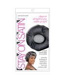 Stay On Satin Edge Bonnet - Women's Hair Wrap for Sleeping - Black - One Size - Buy Online on GoSupps.com