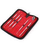 5er Dental Oral Care Set - High-Quality Stainless Steel Tooth Cleaning & Tartar Remover | Dental Probe Mouth Mirror & Scaler by Heavysun - Buy Online on GoSupps.com