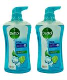 Dettol Anti-Bacterial Body Wash Cool 21.1 Oz (Pack of 2) - 625 ml x 2 | pH-Balanced Formula - Buy Online on GoSupps.com