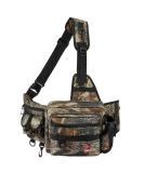 Piscifun Sling Fishing Tackle Bag - Water-Resistant Outdoor Fishing Storage Pack - Cross Body Sling Bag in Black, Khaki, Camouflage - Buy Online on GoSupps.com