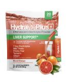 Hydralyte Liver Support - Blood Orange Electrolyte Powder Packets for Liver Detox and Rehydration | Hydration Packets for Late Night Recovery with Milk Thistle, Turmeric and Ginger - (8oz, 20 Count) - Buy Online on GoSupps.com
