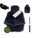Belund. Premium Foot Warmers - Extra Thick Plush Cover 2-in-1 Bed & Foot Heat Bottle No Electricity Needed Super Fluffy Hot Water Bottle in Anthracite - Buy Online on GoSupps.com