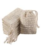 Trounistro 30 Pack Exfoliating Soap Bags - Natural Ramie Material - Handmade Mesh Pouch with Drawstring for Bath & Shower - Soap Saver - Buy Online on GoSupps.com