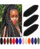 Afro Twist Hair 16Inch 3Packs Springy Afor Twist Hair Pre Fluffed Spring Twist Hair (16 Inch (Pack of 3) 1B) 16 Inch (Pack of 3) 1B - Buy Online on GoSupps.com