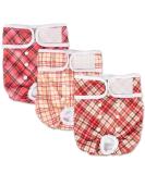 Reusable PET Soft Dog Diapers for Bitches | High-Suction Incontinence Heat Pants (3 Pieces Size L Pattern 4) - International Shipping Available - Buy Online on GoSupps.com