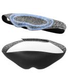 Buy 3D Memory Foam Sleeping Eye Mask & Powder Puff Touch Mask - Ultimate Light Blocking Blackout Blindfold for Travel & Sleep - Buy Online on GoSupps.com