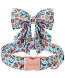 Unique Style Paws Dog Collar - Comfortable Cotton Fly Design for Young Girls Thanksgiving Festival - Durable Metal Buckle Size L (16-24in) | Turkeyparty - Buy Online on GoSupps.com