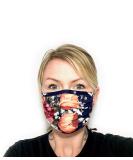 Star Vixen Washable Fashion Face Mask - Navy/Floral Design | One Size Fits All | Shop Internationally - Buy Online on GoSupps.com