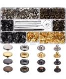 100 Set 12.5mm Snap Fasteners Leather Buttons Kit with Fixing Tools - Press Studs Set - Buy Online on GoSupps.com