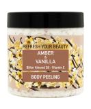 Warm Vanilla & Amber Body Scrub - Soft Peeling with Almond Oil & Vitamin E | 16.9 fl. oz - International Shipping Available - Buy Online on GoSupps.com