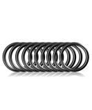 O-Ring made of steel M 10 Set DIY dog leash/dog neck band non-rusting ideal with Paracord 550 welded color: black matt 10 pieces black 25mm inside - Buy Online on GoSupps.com