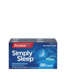 Tylenol Simply Sleep Nighttime Sleep Aid 25 mg Caplets 100-Count Pack of 2 - Buy Online on GoSupps.com