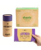 Sheets Laundry Club All In One Laundry Kit: 50 Fast Dissolving Fresh Linen Sheets, Lavender Scent Booster, Plant Based Dryer Sheets - Buy Online on GoSupps.com