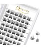 Eyelashes Individual Quewel Individual eyelash clusters lashes naturally c curl 10mm eyelash segments wide foundation individual eyelashes for eyes make-up diy eyelash extensions (natural-c-10mm) 1 piece (1 Pack) natural-10mm - Buy Online on GoSupps.com