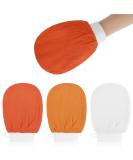 Exfoliating Gloves 3Pcs Body Scrub Glove Bath SPA Exfoliating Mitts Dual-Sided Deep Clean Exfoliation Scrubbing Mitt Dead Skin Remover Glove Deep Body Scrubber for Women and Men(Orange) - Buy Online on GoSupps.com