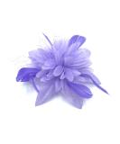 Feather Comb Fascinator - Lilac Hair Piece for Women, Wedding, Ascot Races, Christening - Buy Online on GoSupps.com