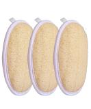 Jaunty Natural Loofah (3PC Pack) - Eco-Friendly Exfoliating Body Scrubber for Women, Babies, and Men - Buy Online on GoSupps.com