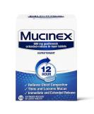 Mucinex 12 Hour Extended Release Tablets -Guaifenesin Relieves Chest Congestion Caused by Excess Mucus (#1 Doctor Recommended OTC expectorant), 100 Count (Pack of 1) - Buy Online on GoSupps.com
