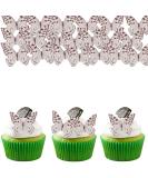 48 Piece Alegre Butterflies Cupcake Topper - Edible Tortendeco Decorations for Birthday Cakes - Black & White Butterfly Muffin Decor - Buy Online on GoSupps.com
