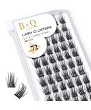 Buy 72 PCs DIY Eyelashes for Beginners | Reusable Wispy Fluffy Individual Eyelash Extensions at Home (B36 D-14mm) - Buy Online on GoSupps.com