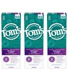 Tom's of Maine Whole Care Natural Toothpaste with Fluoride Peppermint 4 oz. 3-Pack (Packaging May Vary) Peppermint 4 Ounce 3-Pack - Buy Online on GoSupps.com