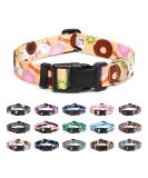 Mercano Adjustable Dog Collar - Soft Nylon Comfort & Robust Pattern for Small to Medium Dogs & Cats (L Cookie Beige) - Buy Online on GoSupps.com