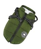 Winter Dog Jackets - Windproof & Waterproof 2-in-1 Coat for Cold Weather - Little Green Vest for Puppies - Buy Online on GoSupps.com