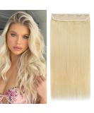 Shop Real Hair Clip-In Extensions | 7A Remy Hair | Thick 90g | 45cm Bleach Blonde - Fast International Shipping - Buy Online on GoSupps.com
