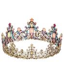 Vofler Vintage Queen Baroque Tiara | Crystal Rhinestone Crown for Women | Perfect for Wedding, Prom, Pageant, and Costume Parties - Buy Online on GoSupps.com